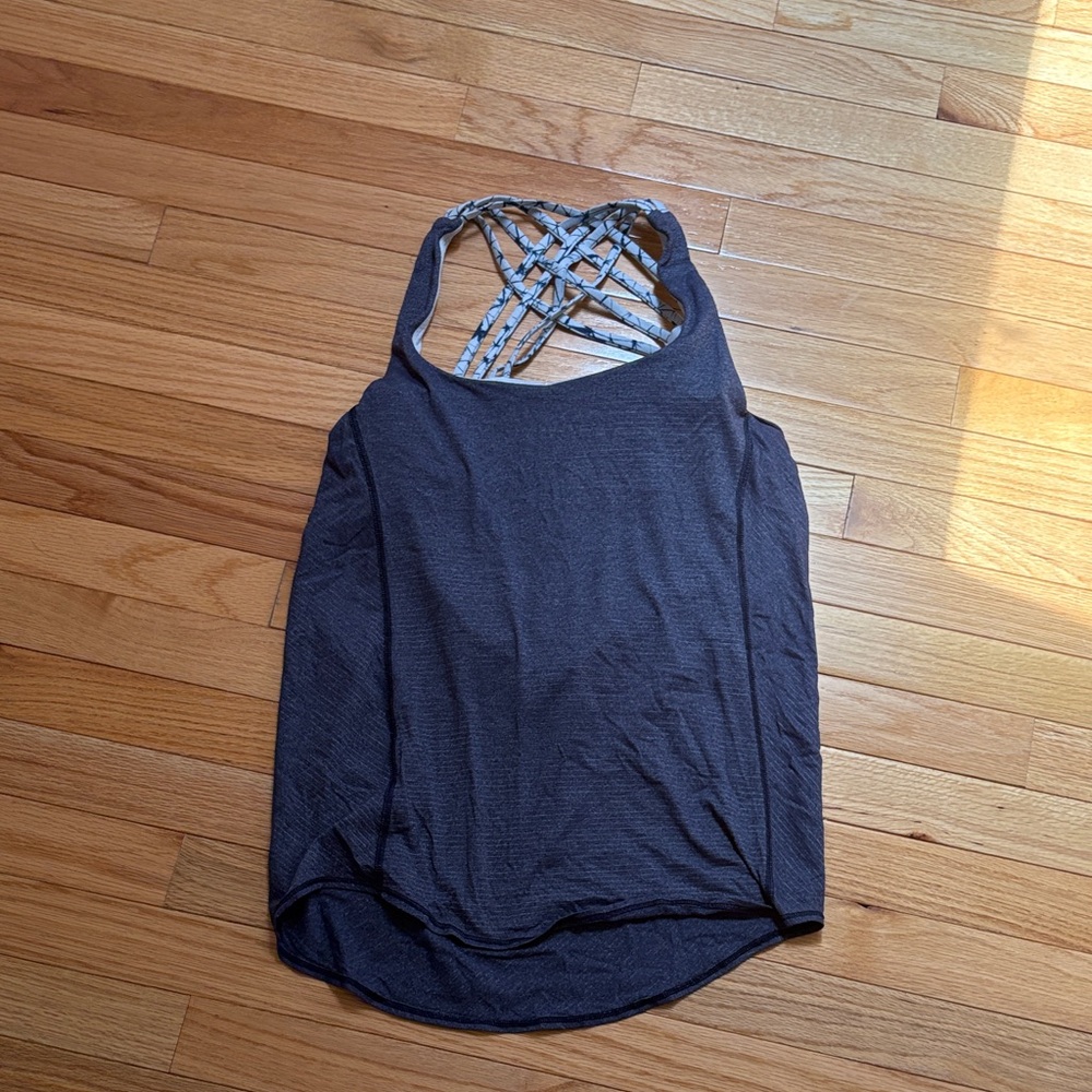 lululemon athletica Charcoal Strappy Tank Top